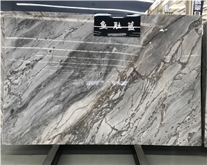 Translucent Ice Grey Marble Slabs