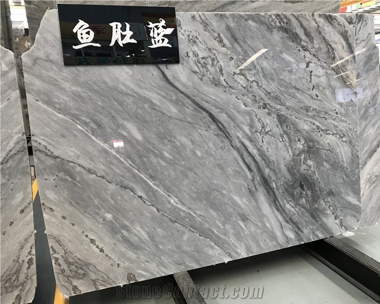 Translucent Ice Grey Marble Slabs