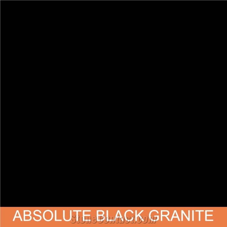 Absolute Black Granite Slabs, Tiles