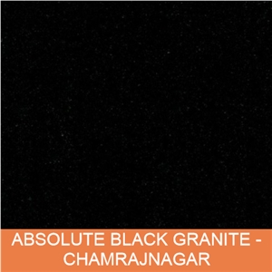 Absolute Black Granite Slabs, Tiles