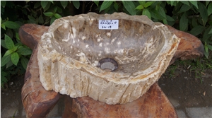 Petrified Wood Sink from Fossil Wood Petrified Wood Sink from Fossil Wood
