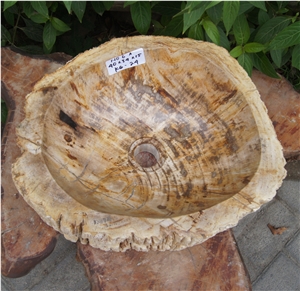 Petrified Wood Sink from Fossil Woods Petrified Wood Sink from Fossil Woods