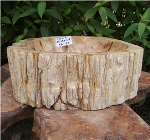 Petrified Wood Sink from Fossil Woods