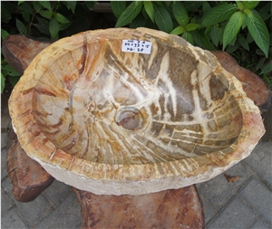 Sink from Fossil Wood Petrified Wood Sink from Fossil Wood Petrified Wood