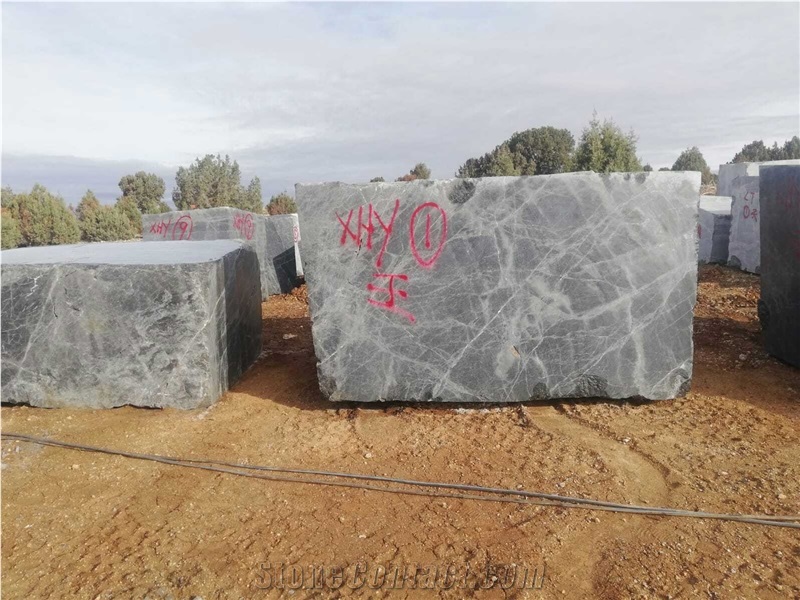 Black Luna Marble Blocks