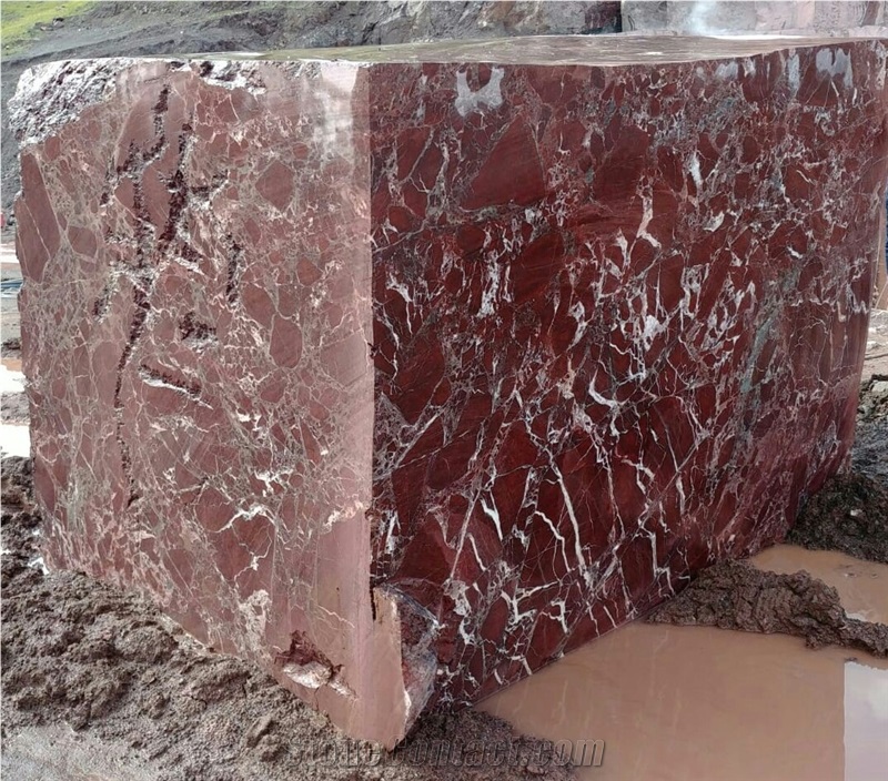 Rosso Levanto Marble Blocks