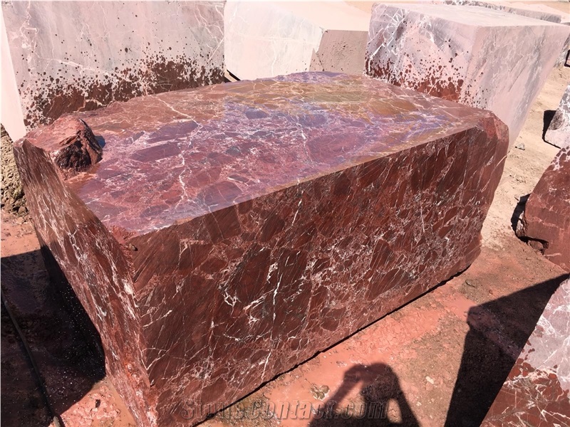 Rosso Levanto Marble Blocks