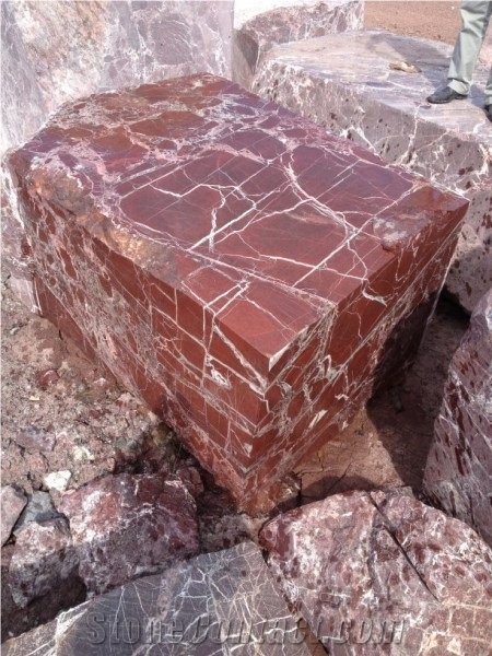Rosso Levanto Marble Blocks