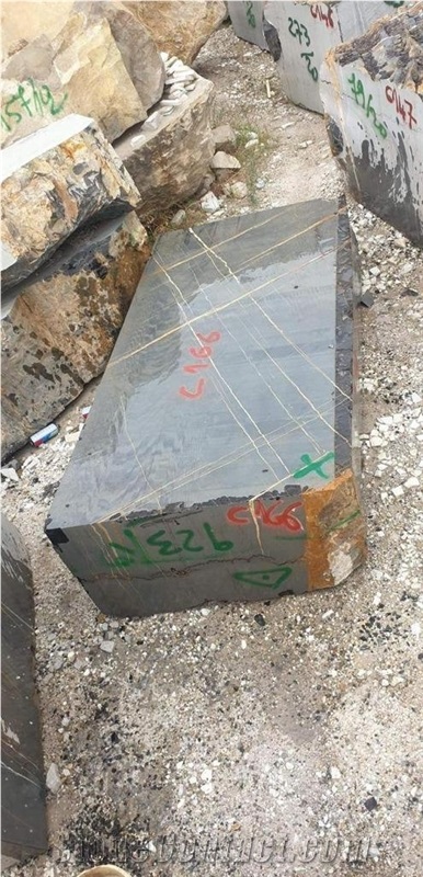 Black Aziza Marble Blocks, Nero Gold, Black Saint Laurent Sahara Noir Marble Blocks