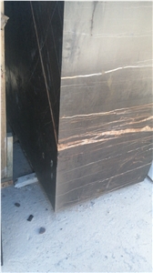 Black Aziza Marble Blocks, Nero Gold, Black Saint Laurent Sahara Noir Marble Blocks