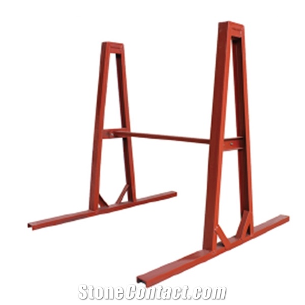 A Frame Stone Slab Storage Rack for Display