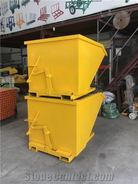 Stone Waste Bins Self Dumping Fork Lift Hopper