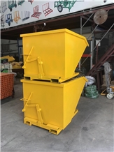 Stone Waste Bins Self Dumping Fork Lift Hopper