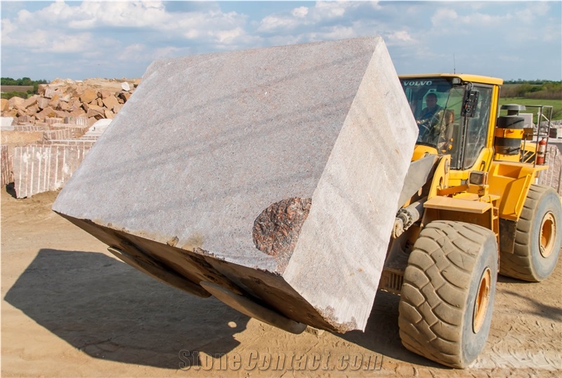 Rosso Santiago Red Granite Blocks