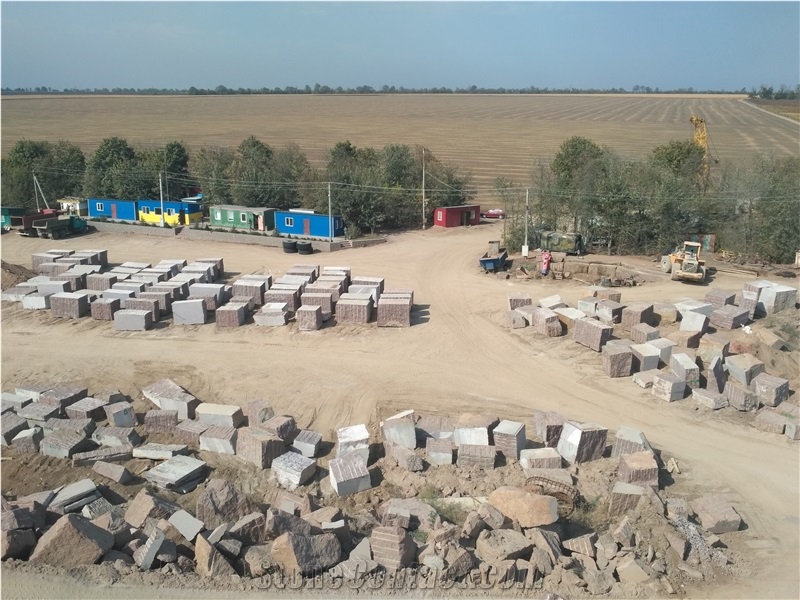 Rosso Santiago Red Granite Blocks