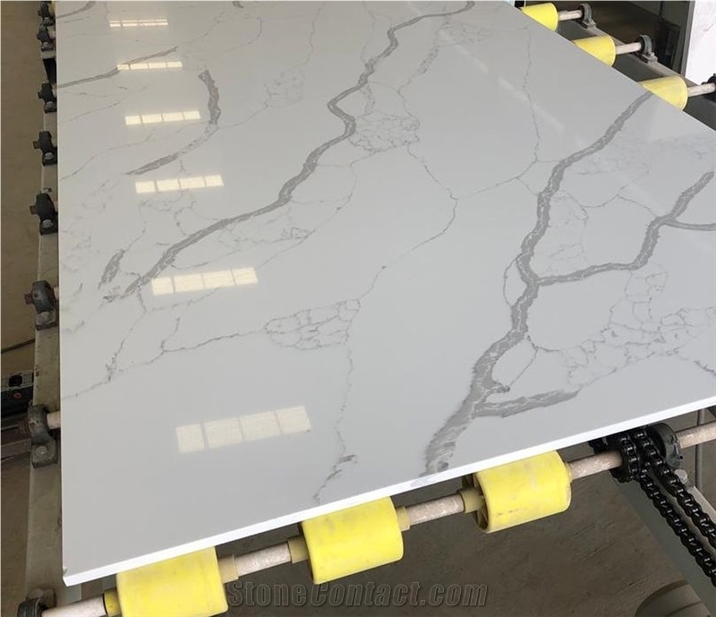 Stunning Calacatta Laza Quartz Slabs