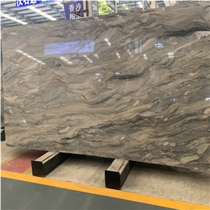 Beautiful Fusion Blue Quartzite Slab For Hotel Design