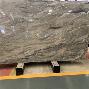 Beautiful Fusion Blue Quartzite Slab For Hotel Design
