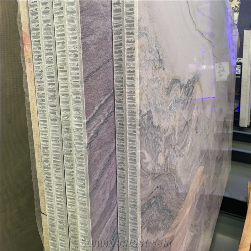Aquarella Macaubas Quartzite Slab For Hotel Wall Design