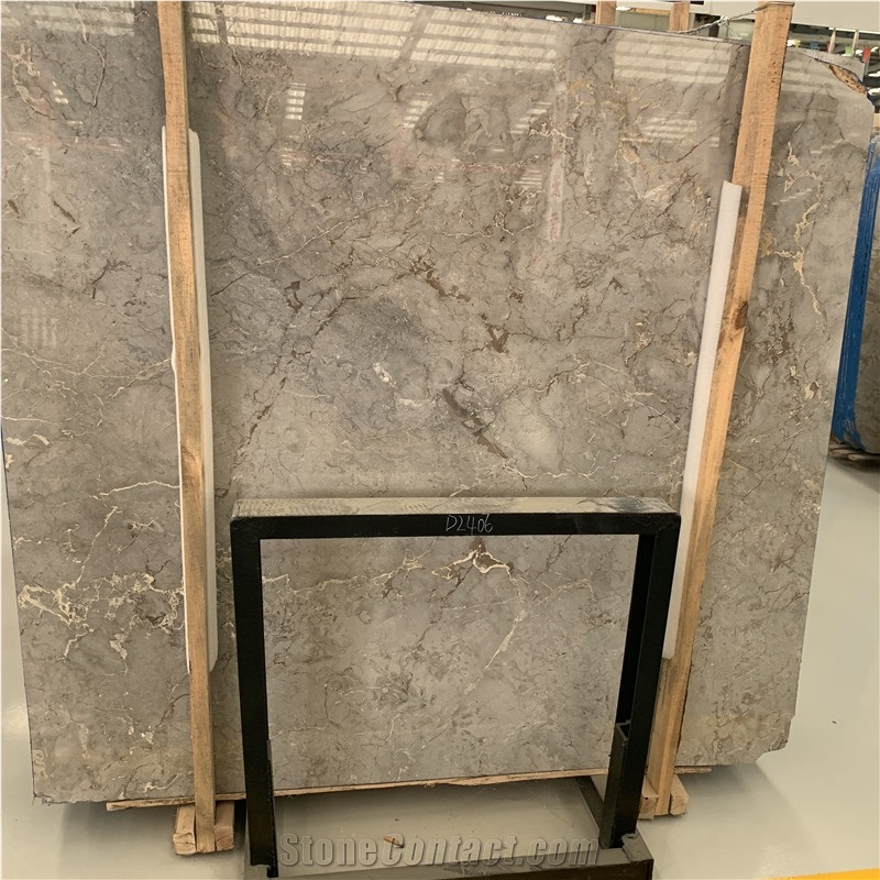 Sheila Grey Marble Slab And Tile For Wall And Floor Decor