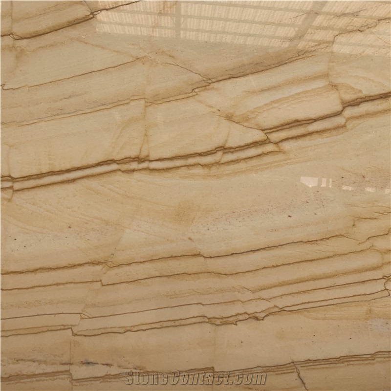 High Quality Polished Yellow Marble Slab For Wall
