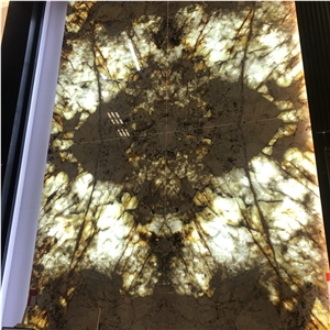 Luxury Brown Onyx with Black Veins Slabs