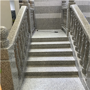 White Granite Stairs For Hotel And Villa Project