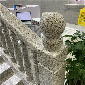 White Granite Stairs For Hotel And Villa Project