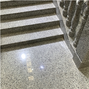 White Granite Stairs For Hotel And Villa Project
