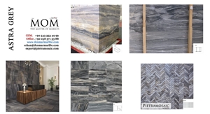 Astra Grey Marble Slabs