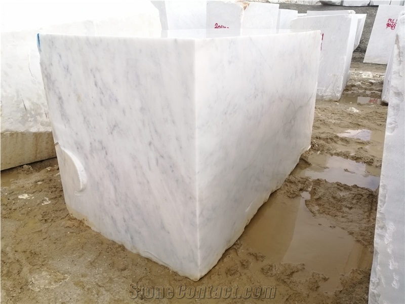 Carrara White Marble Blocks, Mugla White Marble Block