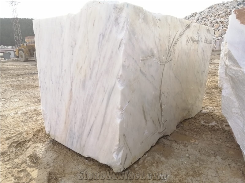 Carrara White Marble Blocks, Mugla White Marble Block