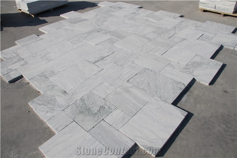 French Pattern Set Green Oasis Marble Brushed Tile