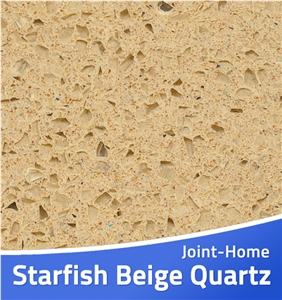 Cheap Cost Starfish Beige Color Quartz Stone Slabs Cheap Cost Starfish Beige Color Quartz Stone Slabs