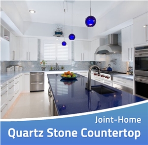 Crystal Starfish Blue Sparkle Quartz Kitchen Tops