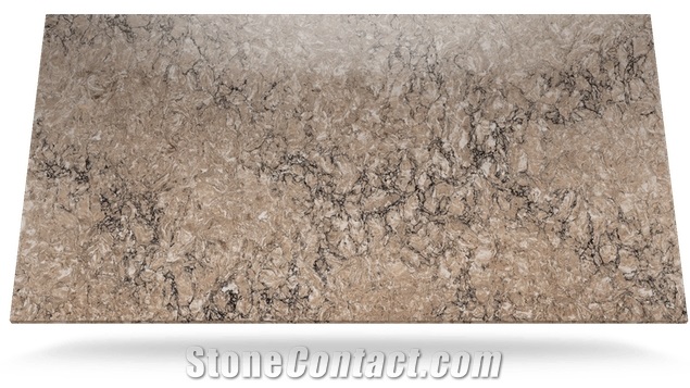 Kimbler Mist Custom Quartz Slab for Countertops