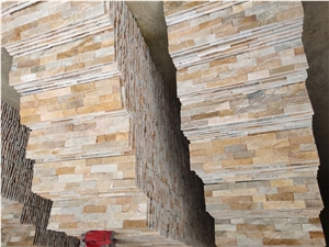 Multicolor Rusty Cultured Stone Thin Veneer Tiles