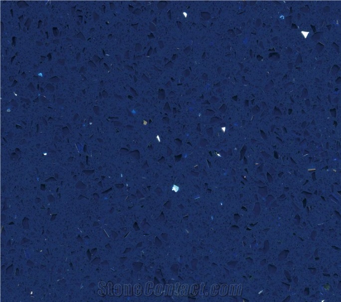 Starfish Blue Sparkling Quartz Slab for Countertop