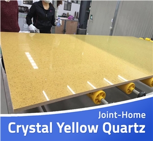 Starfish Yellow Sparkle Sparkling Quartzstone Slab