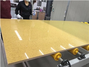 Starfish Yellow Sparkle Sparkling Quartzstone Slab