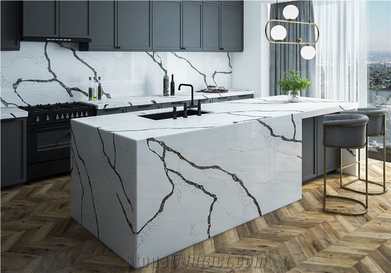 Calacatta Mont Blanc Quartz Slabs