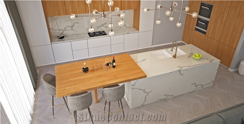 Calacatta Victoria Quartz Slabs