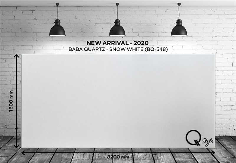 Snow White Quartz Slabs