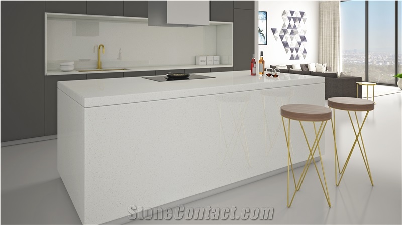 Snow White Quartz Slabs