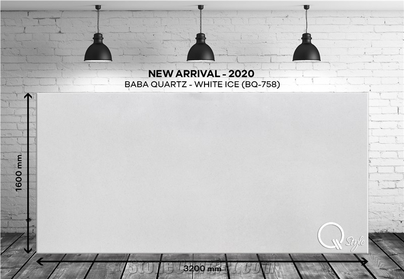 White Ice Quartz Slabs