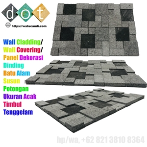 Black Lava Wall Cladding Wall Covering Panels