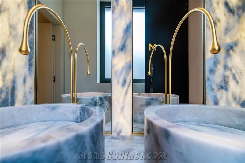 Cristallo Azur Quartzite Blocks