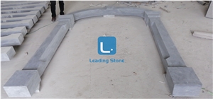 Chinese Blue Limestone Sanded Door Frame Arch