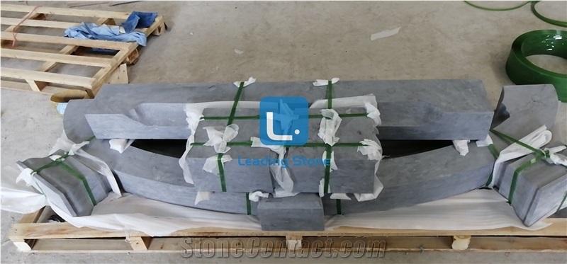 Chinese Blue Limestone Sanded Door Frame Arch