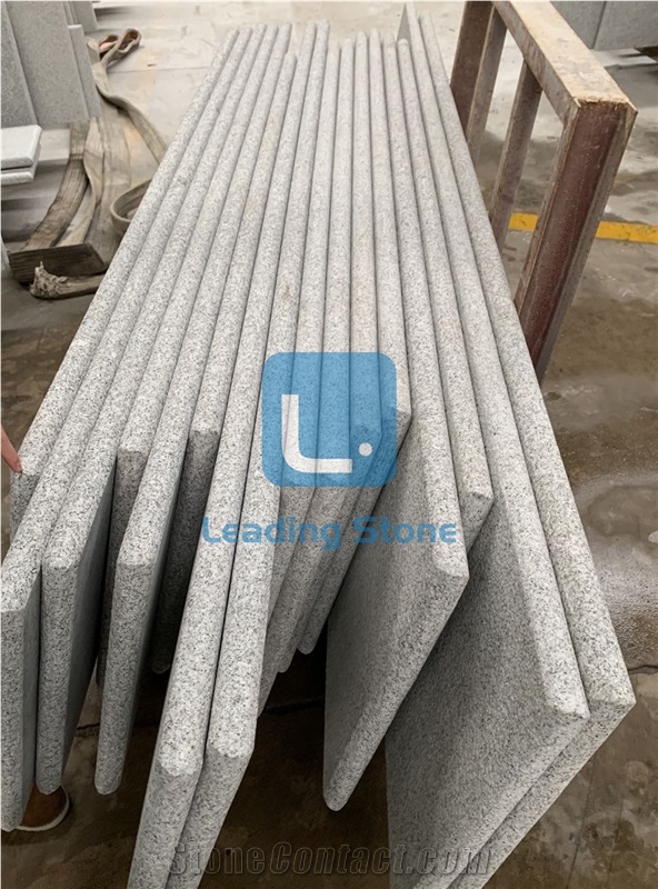 G603 Silver Grey Steps Stairs Bushhammered Bh16